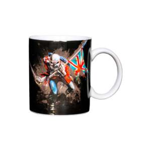 Iron Maiden the Trooper Novelty Design Double-Wall 600ml Hot/<b>Cold</b> Milk <b>Cup</b> Mug with Spoon for Promotional Gifts or Present - Product Image 1