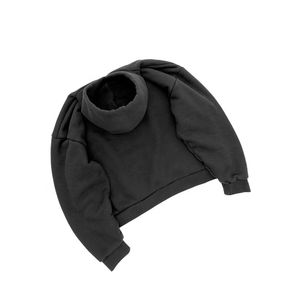 2025 Sudadera con capucha para hombre Boxy Fit Sudaderas con capucha bordadas Logotipo personalizado Algodón Heavyweight Fleece Sudaderas con capucha de talla grande - Product Image 3