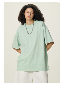 Personalizado 100% poliéster High Street Oversize camiseta hombres mujeres sólido marca en blanco 3D Puff impresión personalizada imagen diseño Logo - Product Image 5