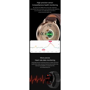 Reloj Inteligente KM100 con Pantalla AMOLED Redonda de 1.75 Pulgadas, Llamadas Bluetooth, Resistente al Agua IP67, Monitor de Actividad Unisex - Product Image 4