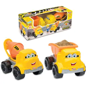Construction Set 2 pcs in Box Vehicles Trucks Popular Kids Educational High Quality Plastic 2 Car Truck Best Toys For Kids Play