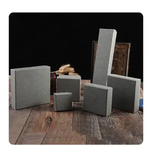 Lote de alta calidad Cajas de joyería de papel Kraft gris Cajas de regalo Organizador Encantos Anillo Reloj Pendiente Cajas de exhibición de joyería - Product Image 1