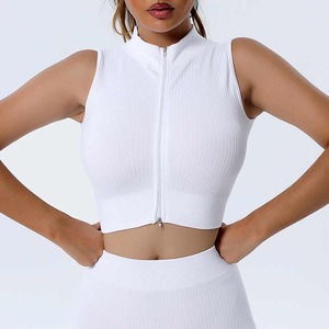 Leggings Deportivos de Alta Calidad, Conjuntos de Yoga para Mujer, Conjunto de 2 Piezas, Chándal, Top Corto de Manga Corta sin Costuras 2025 - Product Image 6