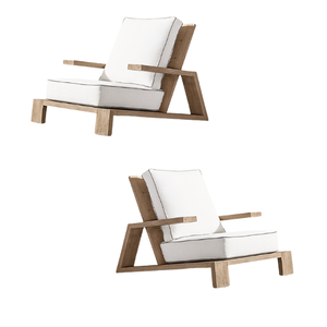 Canapé de jardin extérieur et intérieur Canapé un siège en bois de teck Matériaux de haute qualité Canapé simple Prix de gros d'usine direct - Product Image 4