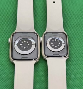 Orginal <b>watch</b> Series 7 Sporty Stainless Steel Case Silicone Band 40mm Square Heart Rate Monitor Rechargeable Battery Unisex - Product Image 2