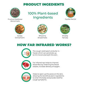 Patch contre la toux à base de plantes non médicamentées pour le bien-être de la famille - Product Image 4