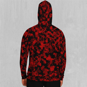 Sweat à capuche camouflage tendance pour homme 2026, streetwear brodé pour l'automne, techniques d'impression numérique et de teinture unie - Product Image 2