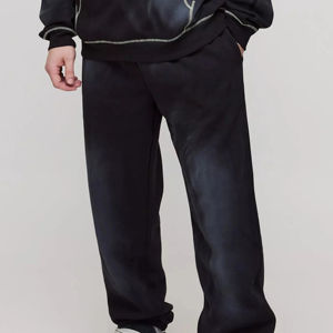 Survêtements en molleton 100% coton avec logo personnalisé OEM, lavage à l'acide, effet délavé au soleil, sweat-shirts à capuche et pantalons de survêtement, ensembles de survêtement - Product Image 6