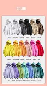 เสื้อฮู้ดผ้าฝ้ายสำหรับผู้ชายเสื้อฮู้ดสวมหัวมีฮู้ดเสื้อผ้าลำลองแบบกำหนดเอง - Product Image 6