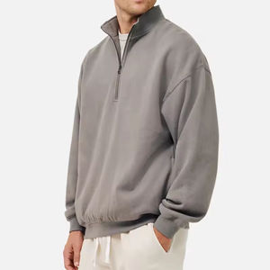 Sudadera de hombre Media cremallera Fleece Pullover Thermal Quarter Zip Camisas 2024 Sweat Shirt Quarter Zip Pullover Suéteres - Product Image 2