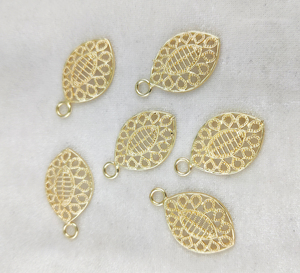 Charme miniature en forme de cœur en laiton plaqué or 27 mm multicolore pour femmes, bijoux de mode, pendentif, fabrication de colliers, composants - Product Image 5