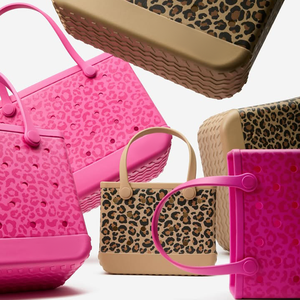 Bolsa de Playa de EVA con Logotipo Personalizado, Impermeable, con Orificios, de Goma, con Estampado de Leopardo, Gran Capacidad, Lavable, Directo de Fábrica - Product Image 1