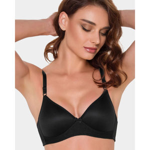 Soutien-gorge triangle rembourré sans armatures 420, confortable et respirant pour femme, avec fermeture à crochets, décoration à nœud, style sexy, multicolore, pour l'été - Product Image 3