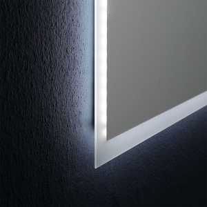Miroir de salle de bain rétroéclairé par LED, réversible, 80x60 cm, résistant à l'eau, à fixer au mur - Product Image 5