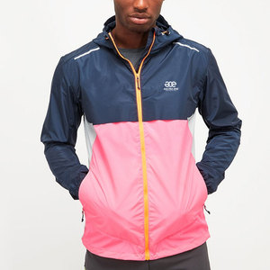Premium Quality <b>Men</b> Hooded Wind Breaker <b>Jacket</b> <b>Thin</b> Lightweight Breathable Quick Dry Outdoor Casual Streetwear Winter Front Logo - Product Image 1