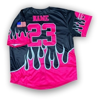 Jersey Baseball Custom Bernapas, Jersey Softball dan Baseball Cepat Kering, Jersey Baseball V-neck