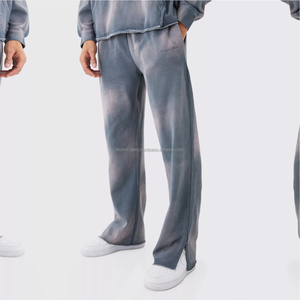 Mono Riders Conjunto de Sudadera con Capucha y Pantalones de Chándal Acampanados, Personalizado con Cremallera, Lavado Ácido, Parches y Bordados con Efecto Desgastado - Product Image 6