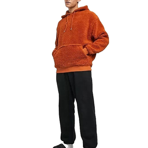 Sweat à capuche en sherpa pour homme, 100% coton, épais, de haute qualité, fermeture éclair, impression de logo personnalisée, respirant, séchage rapide, hiver - Product Image 6