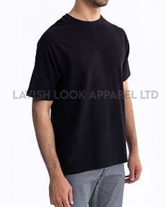 เสื้อยืดลำลองผู้ชาย พิมพ์ลายโลโก้ด้านหน้า ผ้าหนา 200gsm 100% ผ้าฝ้าย ทรงปกติ เรียบง่าย - Product Image 2