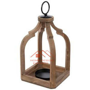 Vela Linterna Vela Nórdica Linterna Titular Artesanía Suministro Navidad Portavelas de madera Madera maciza - Product Image 5