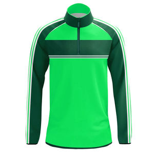 100% Polyester Léger GAA 1/4 Zipper Quickdry Logo Personnalisé Impression Sportswear OEM Disponible - Product Image 1