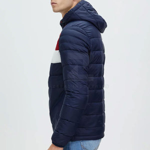 Veste d'hiver matelassée durable pour hommes avec logo personnalisé sur le devant, respirante, écologique, légère, élégante, streetwear, avec couleurs personnalisées - Product Image 4