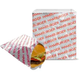 Nhôm tay áo Hamburger-nước và dầu mỡ kháng túi bánh sandwich-BPA miễn phí bánh burger wrappers cho Panini của