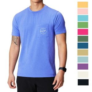 T-shirts à manches courtes slim fit pour hommes, logos personnalisés, tissu en toile 100% coton, impression sérigraphique, motif uni, exportés directement - Product Image 2