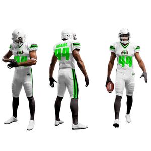 Sublimation personnalisée Uniforme de football américain Jeunes hommes Tackle Twill Teamwear Respirant Maillots de football personnalisés à séchage rapide - Product Image 1