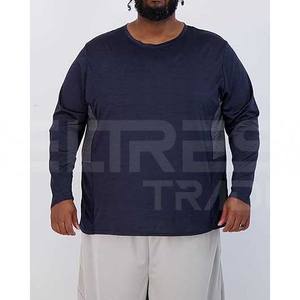 Vente en gros de t-shirts grande taille pour hommes t-shirts en microfibre à manches longues pour hommes t-shirts à col rond pour adultes - Product Image 3