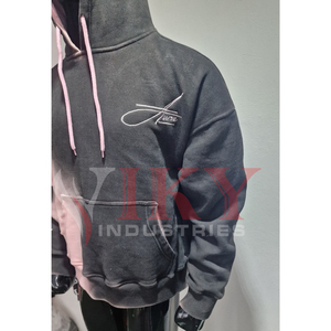 Men Acid Wash Pullover Hoodie Wholesale Best Supplier Customs logo Hot Sale Streetwear Custom Made Acid Wash Hoodie by Viky Ind - Product Image 2