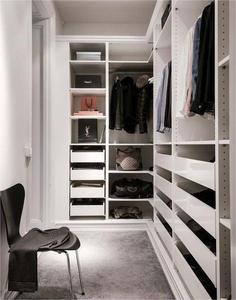 Système de <span class=keywords><strong>dressing</strong></span> moderne et écologique avec éclairage LED, étagères entièrement réglables, grande capacité de rangement pour chambre à coucher et hôtel - Product Image 5