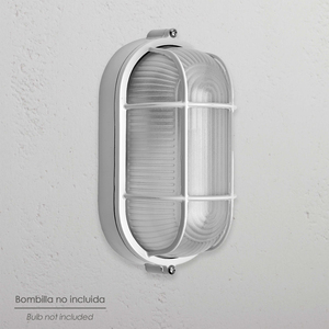 Plafoniera Industriale Ovale Bianca IP44 - Product Image 4
