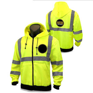 Dernière conception de veste de sécurité pour hommes avec capuche personnalisée/fermeture éclair personnalisée veste de sécurité et de travail - Product Image 3