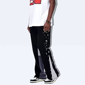 <b>men's</b> pants washed LOW MOQ Streetwear Custom Embroidery Logo <b>Men's</b> Harem Track Pants Casual Skinny Sweatpants Reasonable Price - Product Image 4