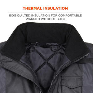 Chaqueta DE SEGURIDAD bordada personalizada con impresión de logotipo reflectante de alta visibilidad ropa de trabajo al aire libre OEM ODM proveedor de fábrica - Product Image 5