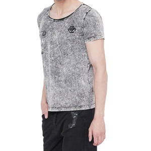 T-shirt en jersey 100 % coton de qualité supérieure pour homme, coupe oversize, personnalisé OEM, décontracté, grande taille, avec impression en relief et technique de lavage, respirant - Product Image 4