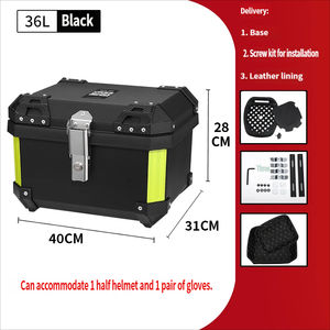 Top Case Moto PP 36L Étanche, Coffre Arrière Haute Résistance, Démontage Rapide, Garantie 1 An - Product Image 4
