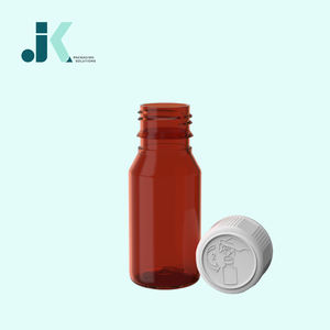 Vietnam Factory PET Syrup <b>Bottle</b> 50ml Round Square with CR Lid Amber Best Price Best QualityM0769 - Product Image 2