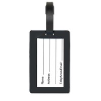 Etiqueta de Equipaje de PVC 2D Personalizada, Suave, con Correa, Tarjeta de Nombre y Dirección, Diseño de Logotipo Multicolor, Regalo Promocional