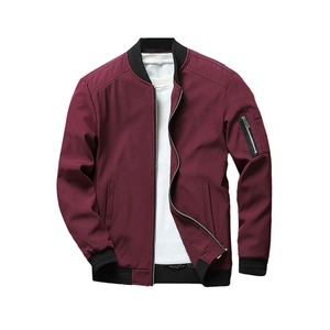New Arrival Wholesale Custom Fashion Men's Zipper up Casual <b>Light</b> Weight Flight Bomber <b>Jackets</b> - Product Image 2