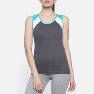 Ropa informal Tasa al por mayor Camiseta sin mangas para mujer Transpirable Venta caliente Top Trending Última moda Camiseta sin mangas para mujer con las mejores cosas - Product Image 4