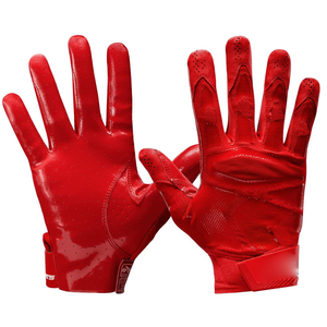 Nouveaux gants de football américain respirants de sublimation en cuir de haute qualité avec dragonne réglable pour hommes - Product Image 3