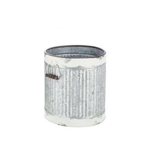 Elegante maceta con base de metal para decoración del hogar y plantas de jardín, jarrón de producto caliente con impresión personalizada - Product Image 3