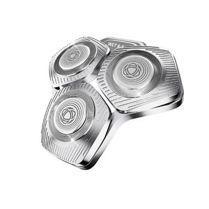 Cabezales de Repuesto para Afeitadora Eléctrica de Triple Cuchilla, Resistentes al Agua IPX7, con Fuente de Alimentación USB, Lavables, para Afeitadoras Rotatorias, Color Plateado - Product Image 2