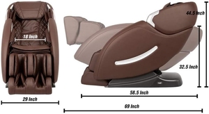 Fauteuil de massage complet avec contrôle par application, fauteuils de massage à gravité zéro avec modes d'extension automatique des jambes, chauffage, shiatsu, sommeil - Product Image 2