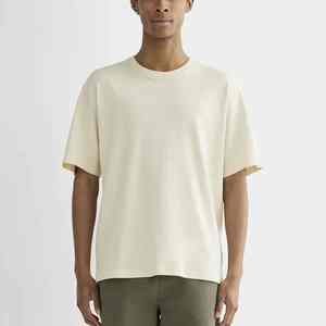 CUSTOM Vintage gráfico impreso Boxy camiseta diseño personalizado Casual Oversized Jersey 250gSM hombres Camiseta de manga corta - Product Image 3