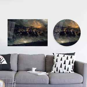 ภาพพิมพ์บนผ้าใบตำนานนอร์สอันงดงาม: การล่าสัตว์ป่าของโอดิน, ศิลปะบนกระจกนิรภัย - Product Image 1