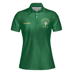 Ordre personnalisé de l'étoile de l'Est OES polo multicolore pour femmes chemises polo à manches courtes sur mesure de haute qualité - Product Image 5