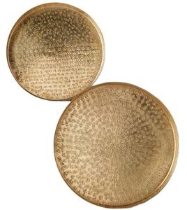 Placa martillada de latón, bandeja decorativa de latón para servir, uso para decoración del hogar y la boda, diseño personalizado, pulido brillante - Product Image 1